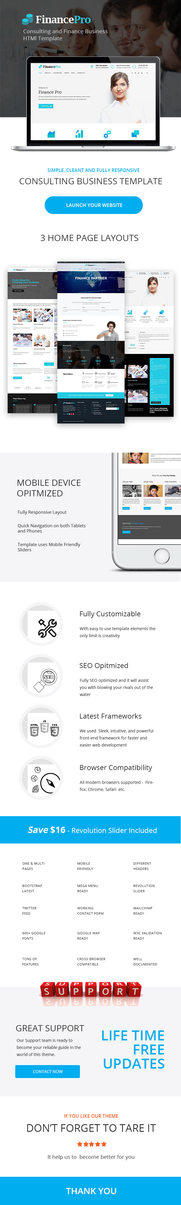 FinancePro - Consulting and Finance Business HTML Template